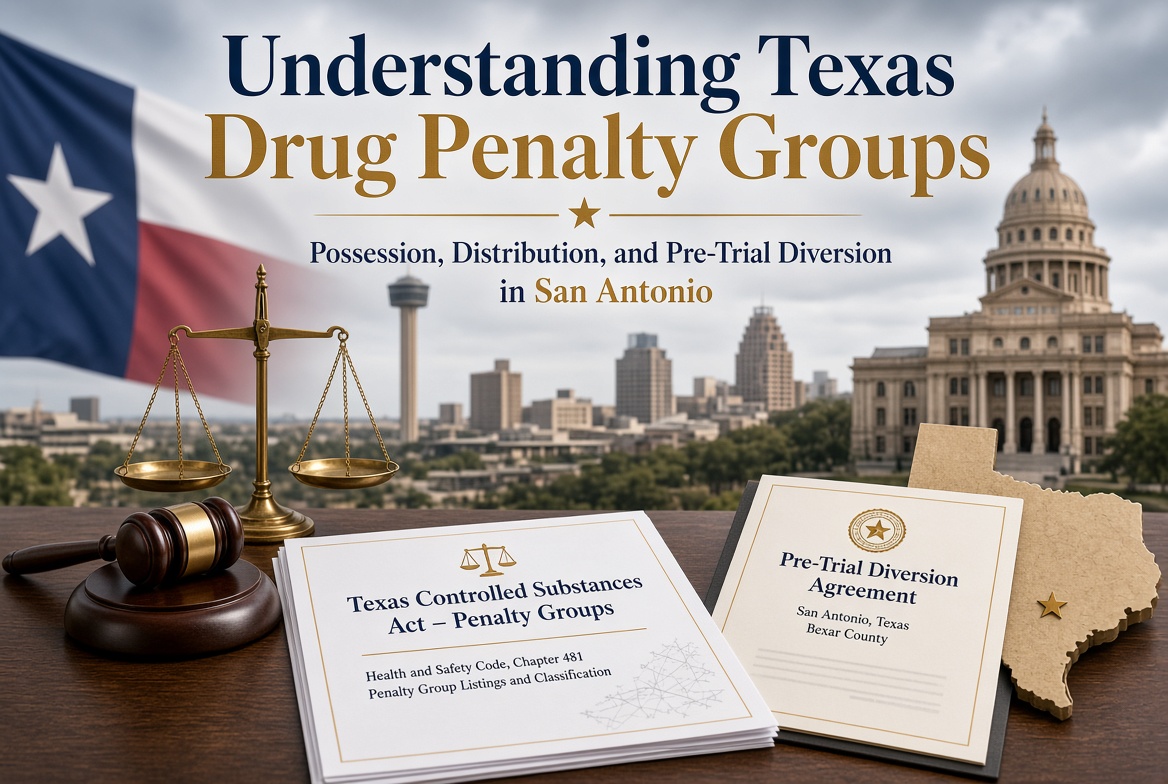 Understanding Texas Drug Penalty Groups: Possession, Distribution, and Pre-Trial Diversion in San Antonio